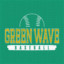 Load image into Gallery viewer, GREEN WAVE BASEBALL JERSEY TITLE TEE
