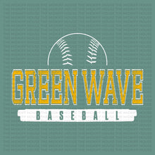Load image into Gallery viewer, GREEN WAVE BASEBALL JERSEY TITLE TEE
