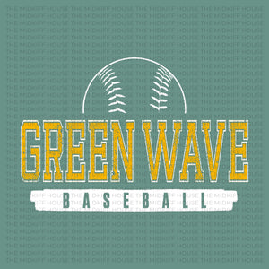 GREEN WAVE BASEBALL JERSEY TITLE TEE