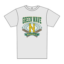 Load image into Gallery viewer, GREEN WAVE BASEBALL VINTAGE BANNER TEE GRAY

