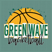 Load image into Gallery viewer, GREEN WAVE BASKETBALL SKETCH TEE
