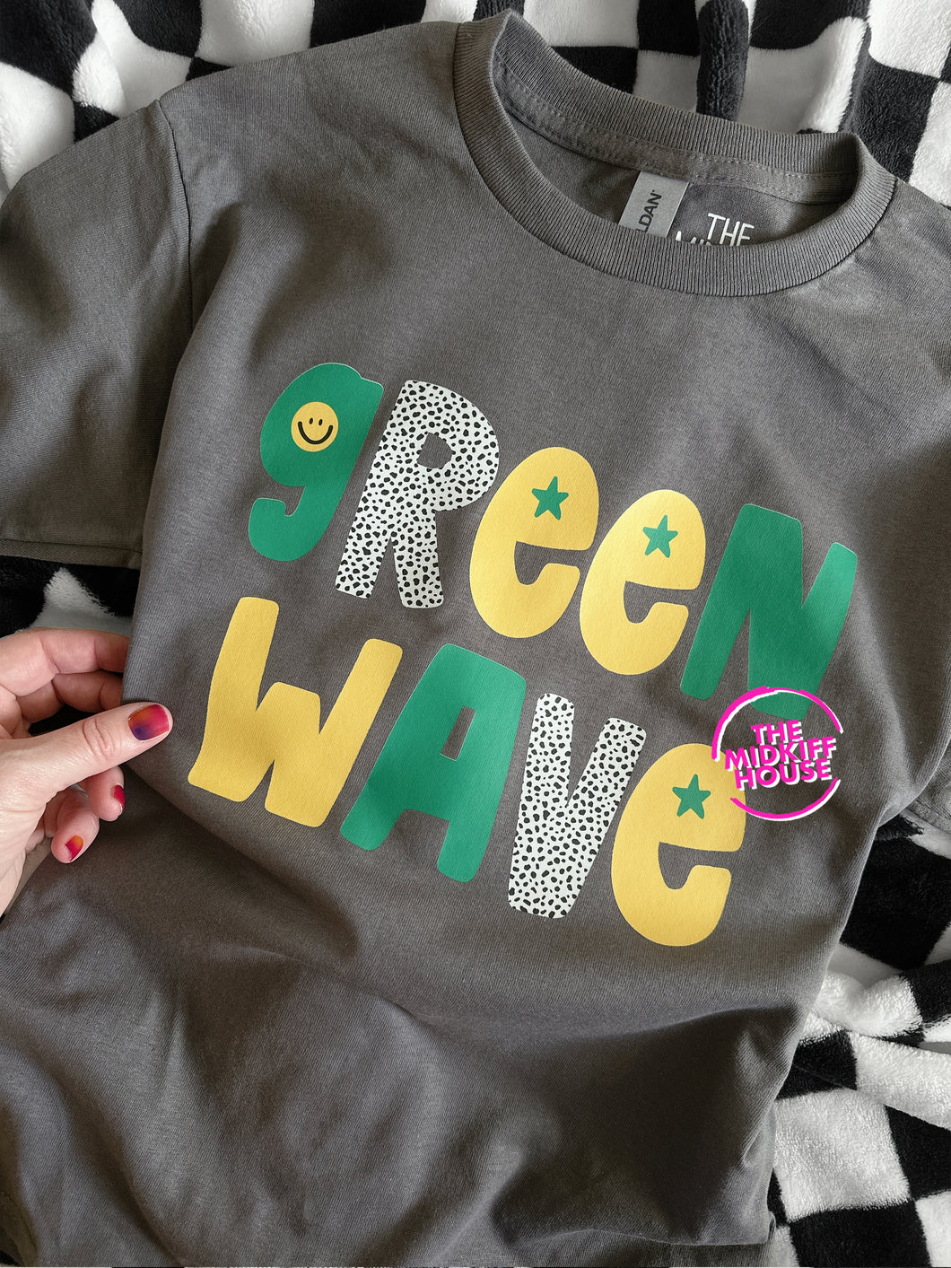 GREEN WAVE LITTLE CUTIE TEE