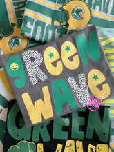 Load image into Gallery viewer, GREEN WAVE LITTLE CUTIE TEE
