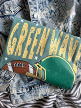 Load image into Gallery viewer, GREEN WAVE GRUNGE HELMET TEE
