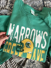 Load image into Gallery viewer, GREEN WAVE HELMET HEADLINE CREWNECK
