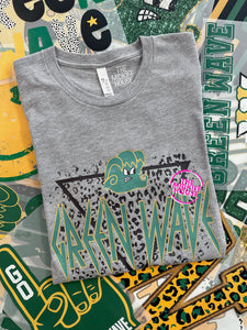 GREEN WAVE LEPPARD TEE
