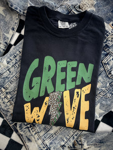 SALE! GREEN WAVE LIGHTNING TEE