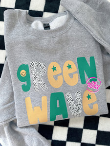 GREEN WAVE LITTLE CUTIE CREWNECK