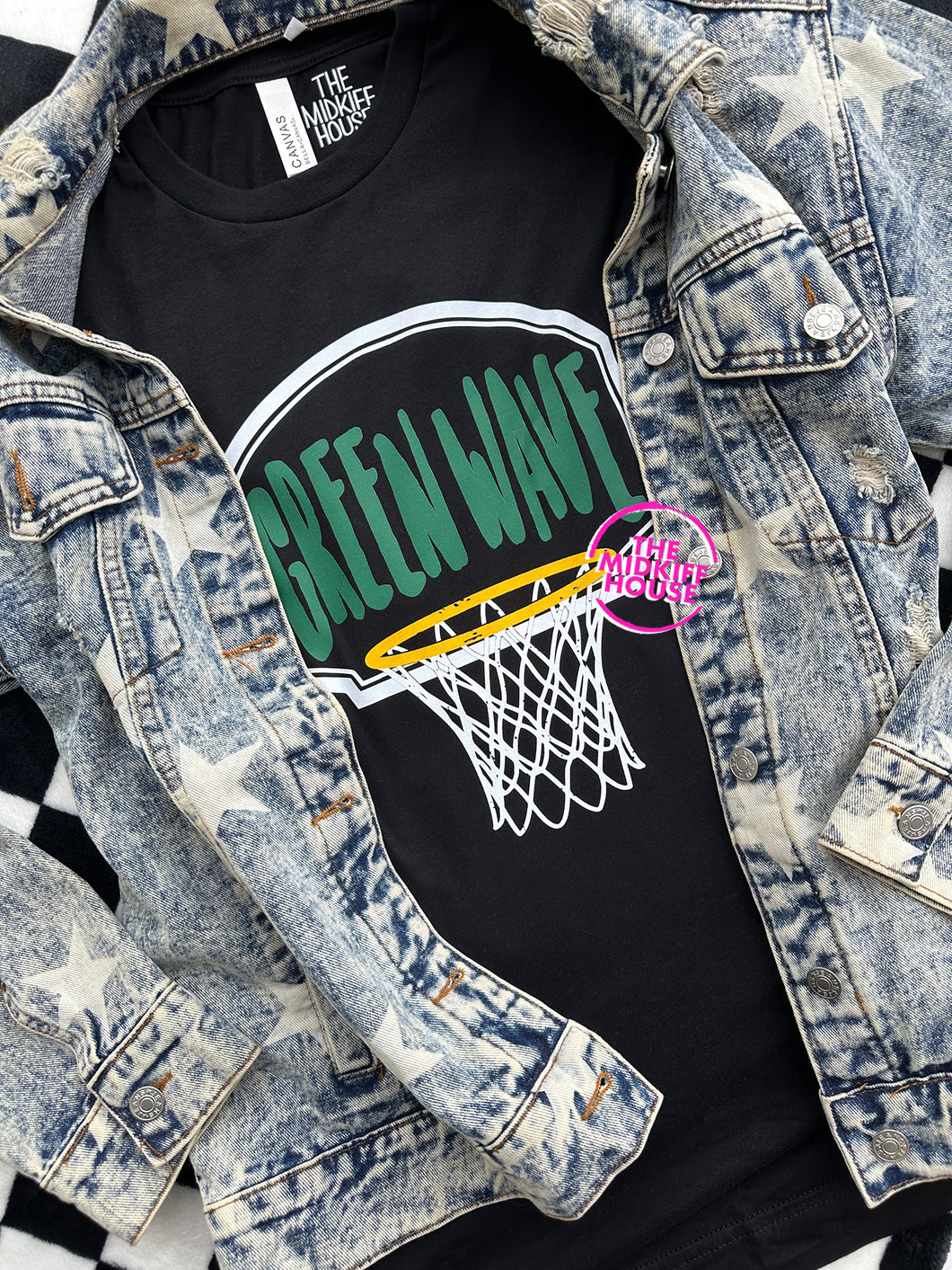 GREEN WAVE NET TEE