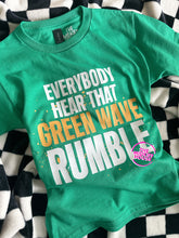 Load image into Gallery viewer, GREEN WAVE RUMBLE TEE
