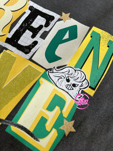 GREEN WAVE SCRAPBOOK TEE