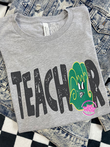 GREEN WAVE TEACHER TEE