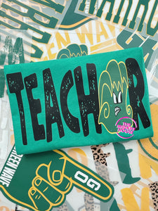 GREEN WAVE TEACHER TEE