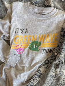 GREEN WAVE THING LONG SLV (CLEARANCE)