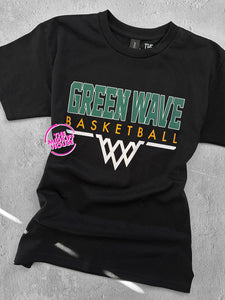 GREEN WAVE BASKETBALL TIP-OFF TEE