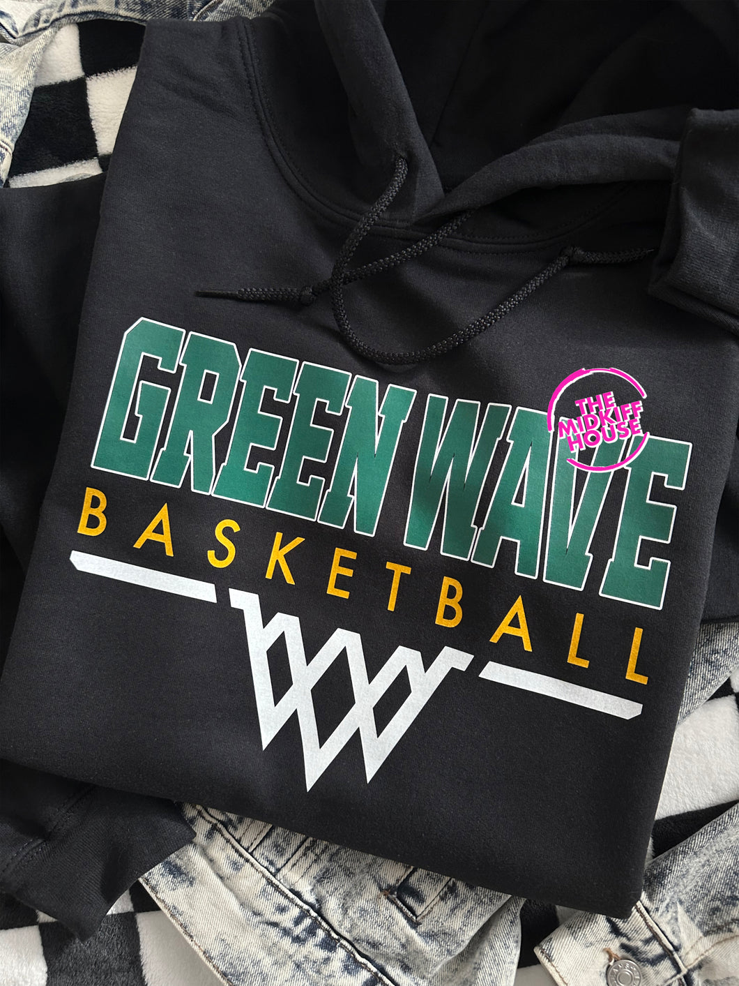 GREEN WAVE BASKETBALL TIP-OFF HOODIE