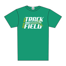 Load image into Gallery viewer, GREEN WAVE TRACK LINEAR TEE
