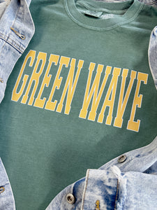 GREEN WAVE VARSITY TEE