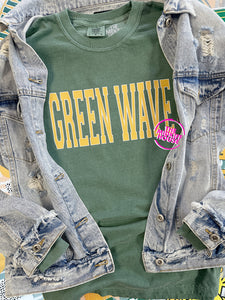GREEN WAVE VARSITY LONG SLV