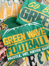Load image into Gallery viewer, GREEN WAVE HUSTLE HIT TEE

