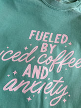 Load image into Gallery viewer, ICED COFFEE AND ANXIETY TEE
