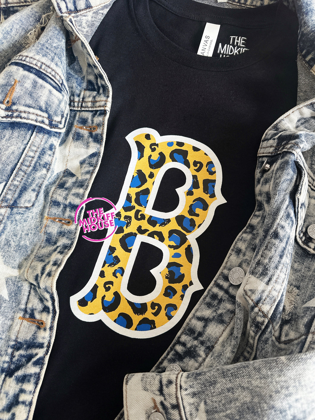 BRUINS LEOPARD LOGO TEE