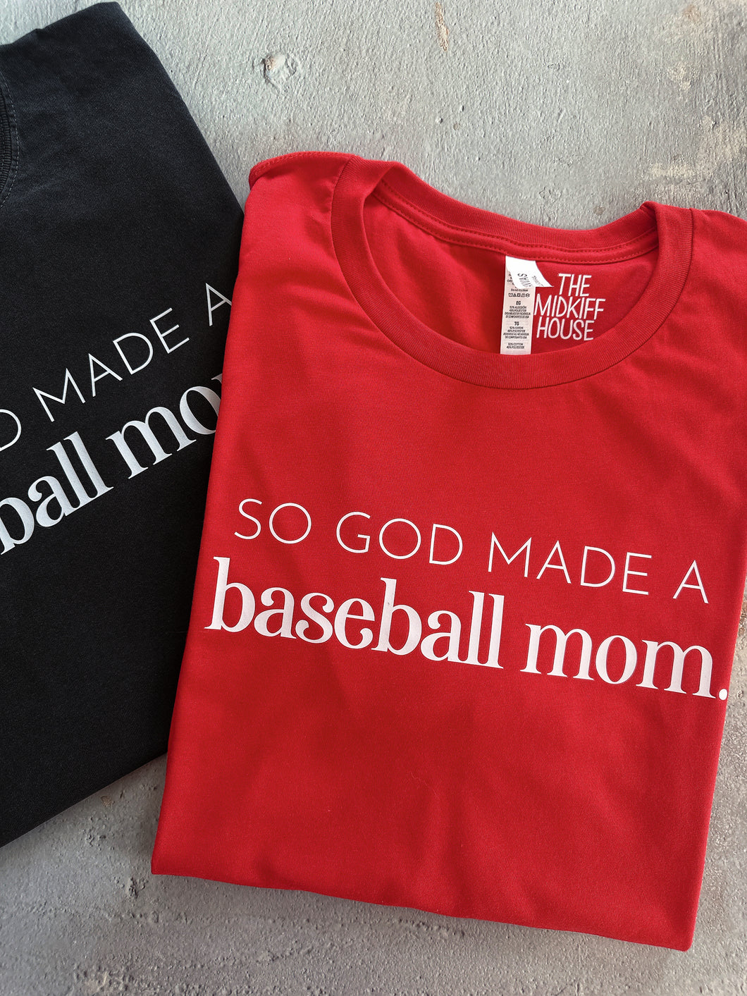 SALE! GOD MADE A BASEBALL MOM TEE