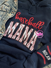 Load image into Gallery viewer, BASEBALL MAMA HOODIE

