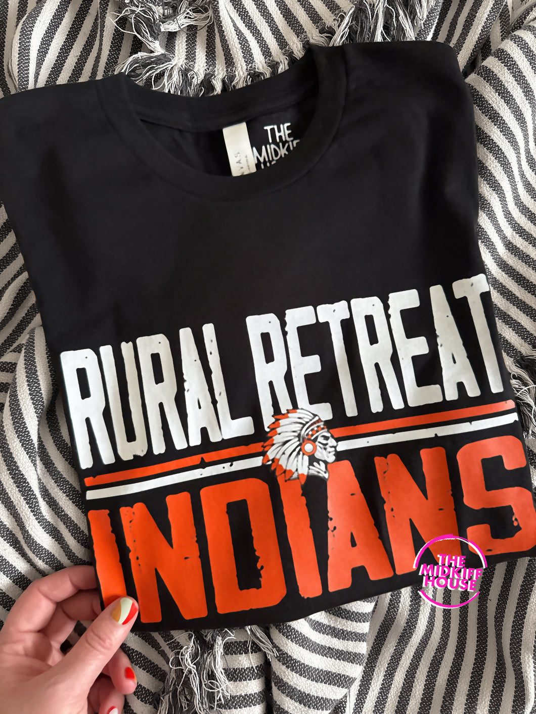 INDIANS RETRO BLOCK TEE