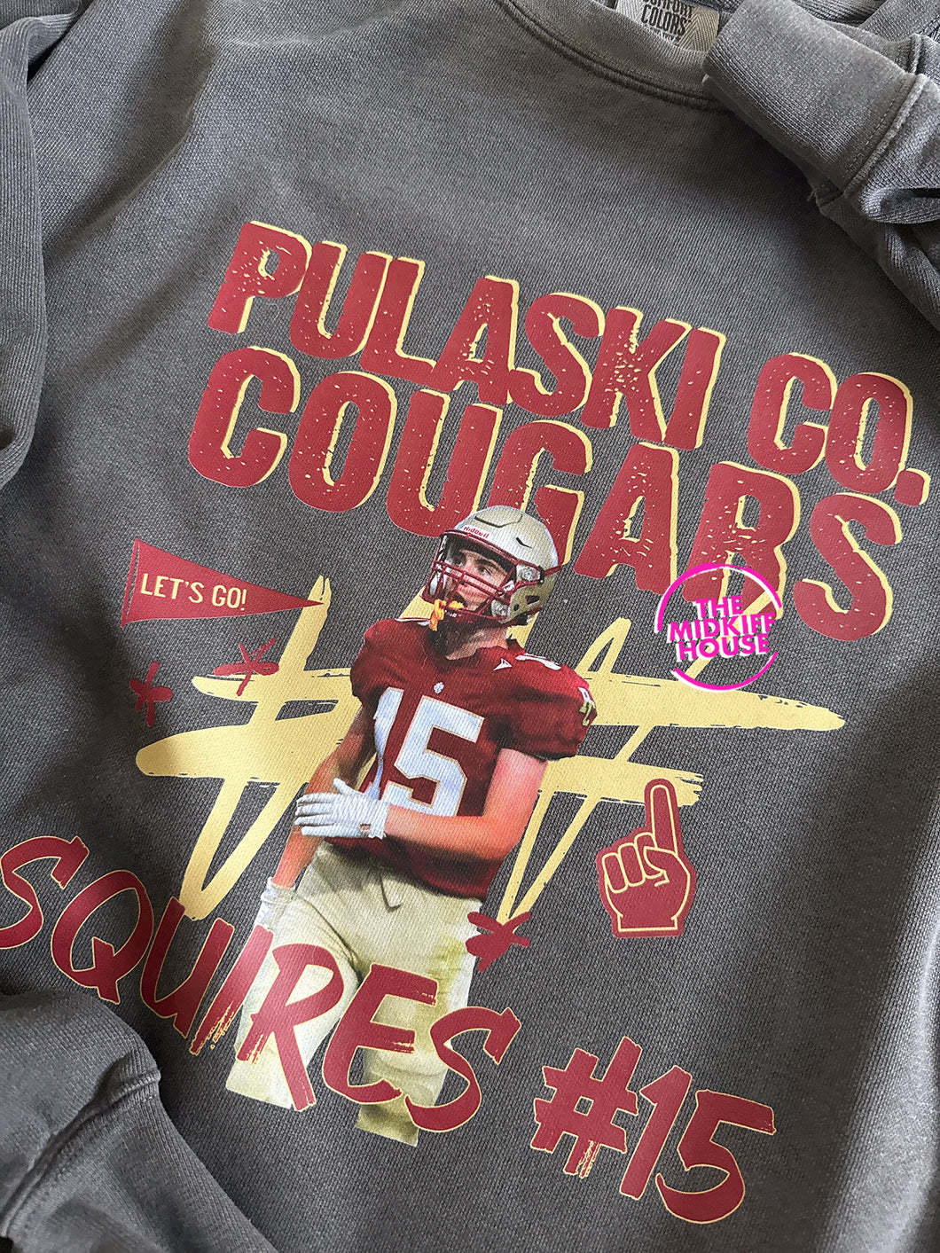 COUGARS CUSTOM PLAYER PHOTO CREWNECK