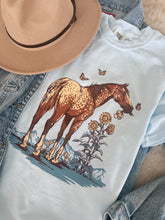 Load image into Gallery viewer, WILDFLOWERS AND WILD HORSES TEE
