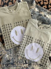 Load image into Gallery viewer, JESUS LOVES YOU SMILE TEE
