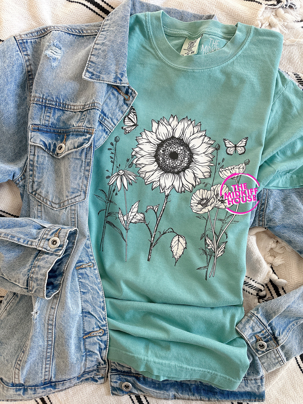 BLOOMS AND BUTTERFLIES TEE