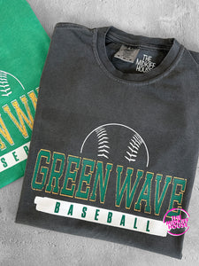 GREEN WAVE BASEBALL JERSEY TITLE TEE