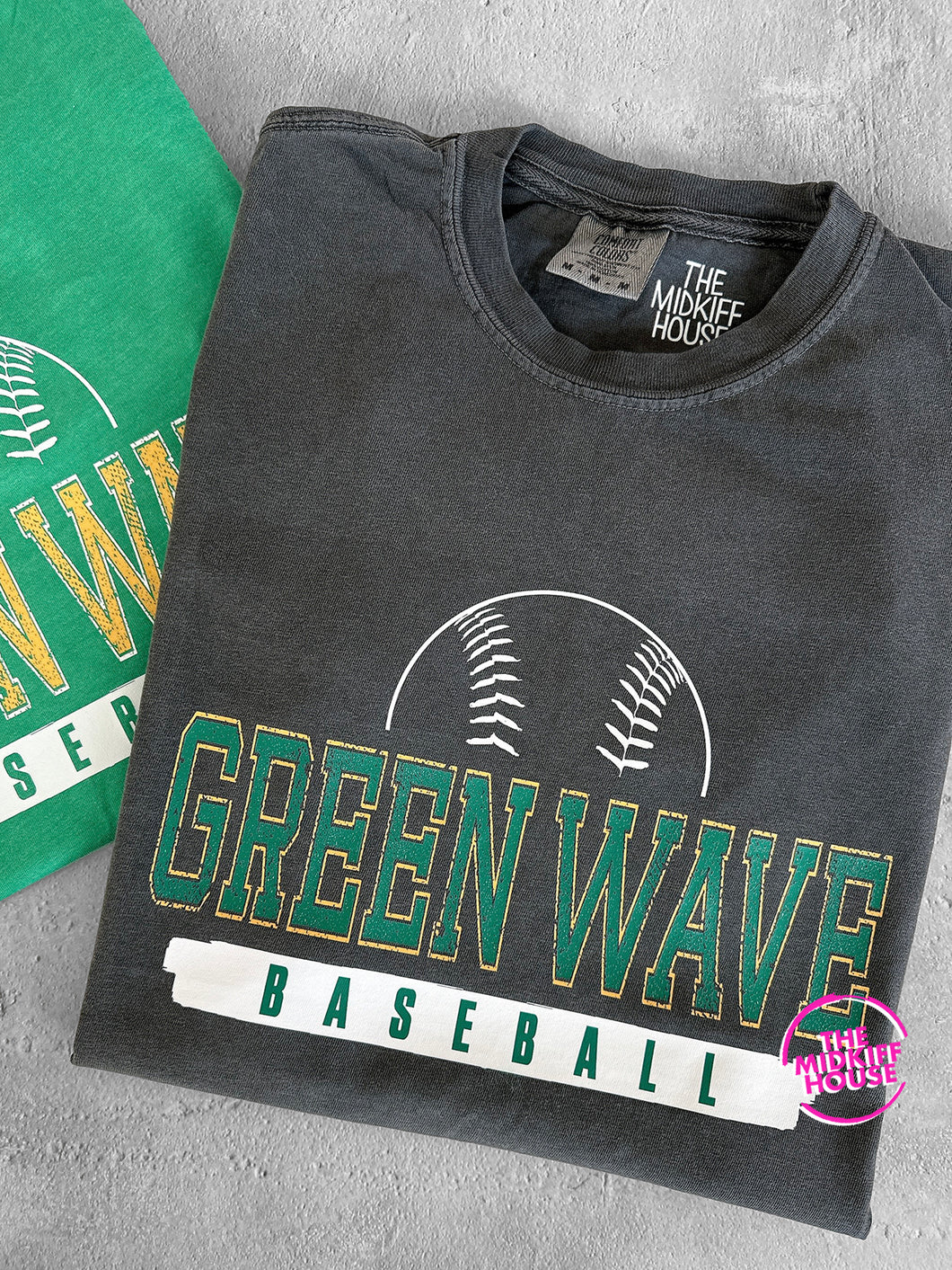 GREEN WAVE BASEBALL JERSEY TITLE TEE