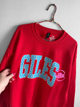 Load image into Gallery viewer, GILES VARSITY POLKA DOTS CREWNECK
