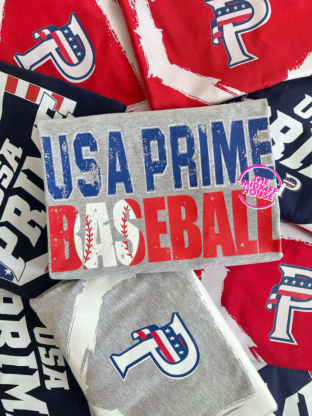 PRIME BASEBALL DISTRESSED TEE