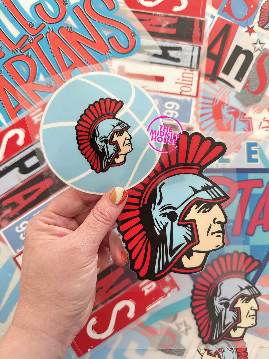 SPARTAN BASKETBALL TRANSFER DECAL