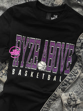 Load image into Gallery viewer, RYZE ABOVE JERSEY BOLD BASKETBALL TEE
