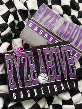 Load image into Gallery viewer, RYZE ABOVE JERSEY BOLD BASKETBALL TEE
