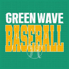 Load image into Gallery viewer, GREEN WAVE BASEBALL BIG LEAGUE TEE
