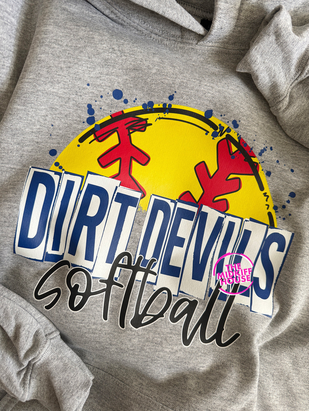DIRT DEVILS SOFTBALL SKETCH HOODIE