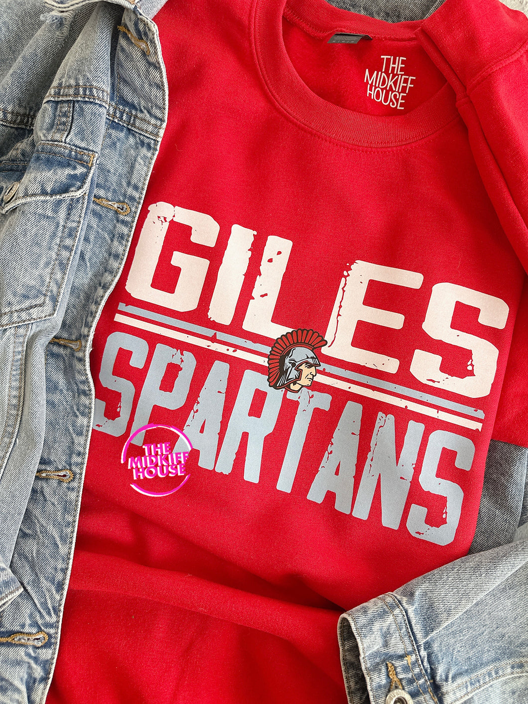 SPARTAN RETRO BLOCK CREWNECK