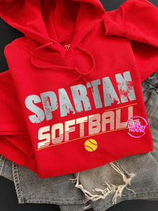 SPARTAN SOFTBALL MODERN LINES HOODIE