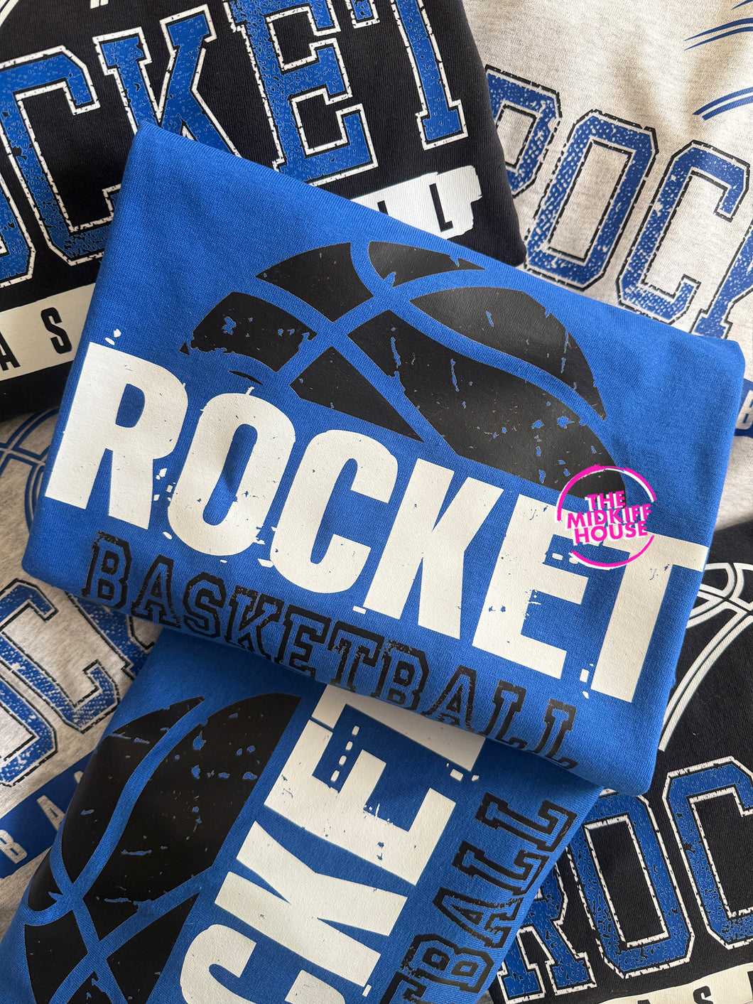 ROCKET BASKETBALL GRUNGE TEE