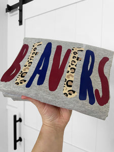 BEAVERS LEOPARD STAMP TEE