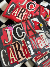 Load image into Gallery viewer, CARDINALS SCRAPBOOK TEE
