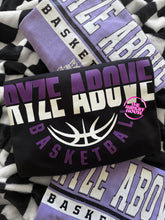Load image into Gallery viewer, RYZE ABOVE BASKETBALL HALF SPLIT TEE
