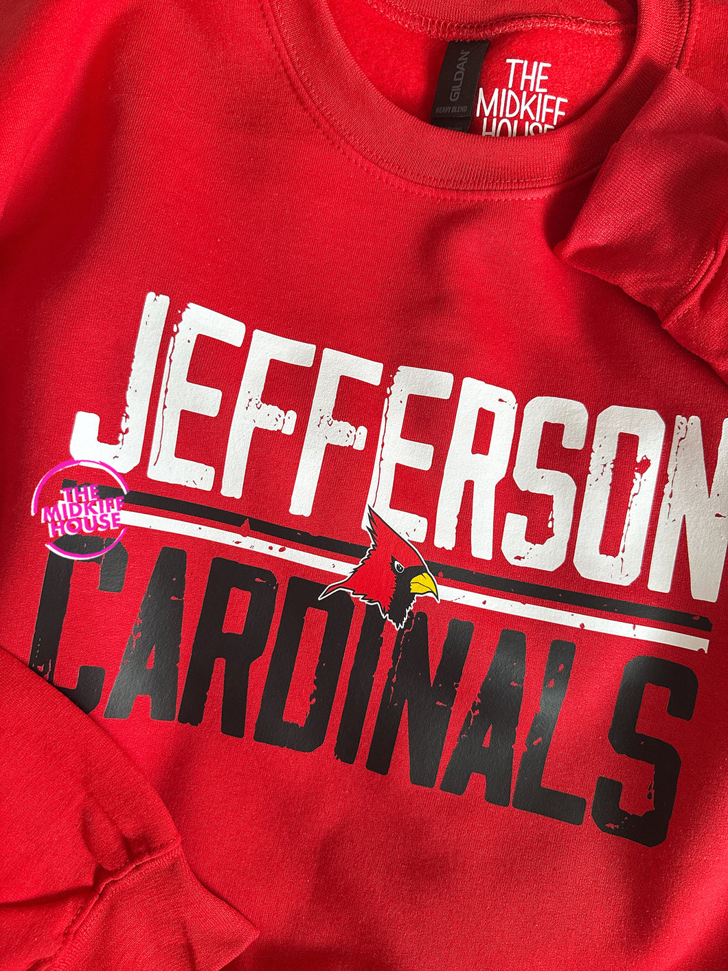 CARDINALS RETRO BLOCK CREWNECK