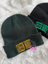 Load image into Gallery viewer, GREEN WAVE VARSITY BEANIE

